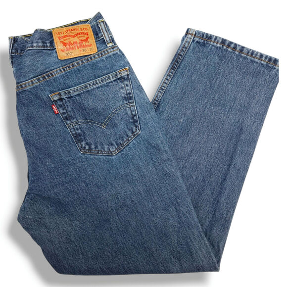 Levi’s 550 Relaxed Fit Taper Jeans W36 L30 Medium Stonewash Loose Baggy Y2K VTG - Picture 1 of 11